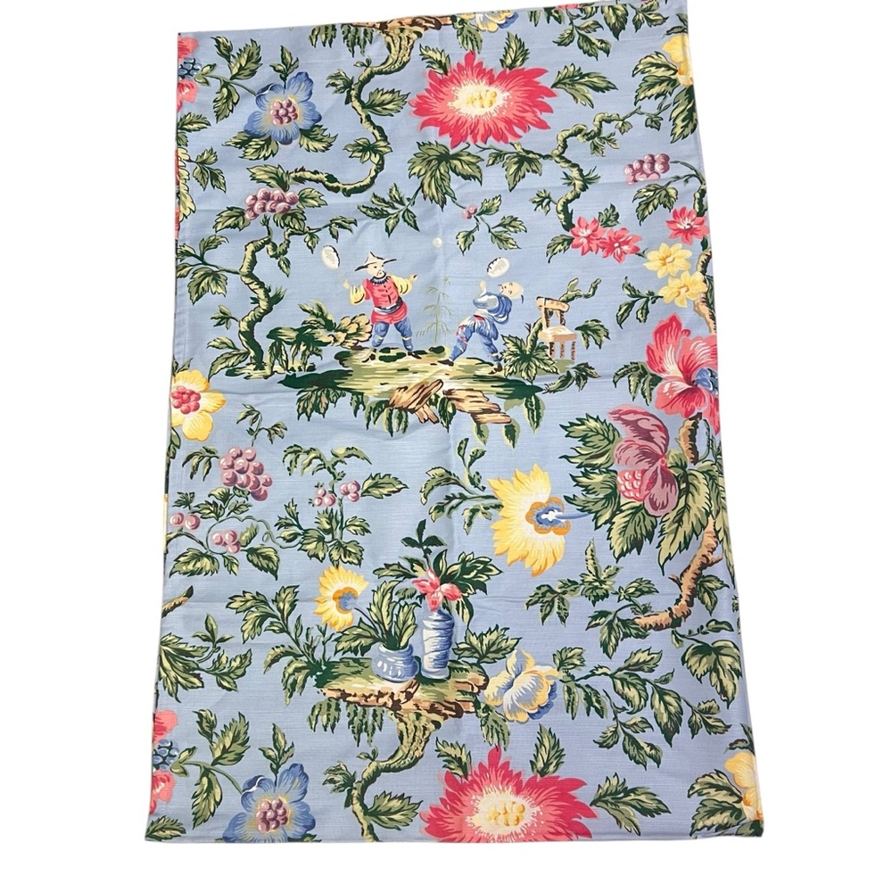 Scalamandre Historic Newport Fabric 1994 Jeu De Paume Asian Motif 80” by 54”